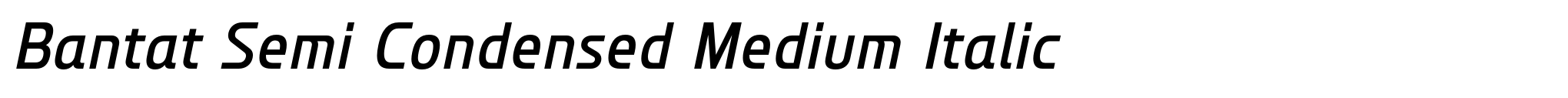 Bantat Semi Condensed Medium Italic image